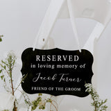 Reserved In Loving Memory | THE TAYLOR